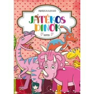Játékos dinók - Matricás kifestő
